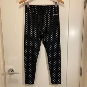 ECHT  Sz L Polka Dots Activewear Leggings
